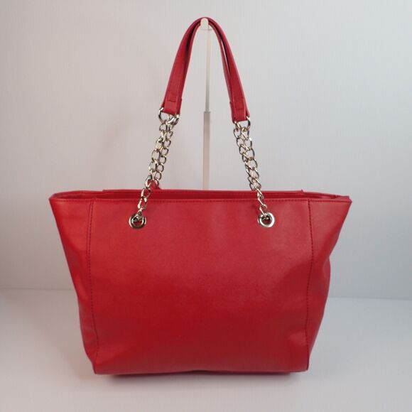 GUESS Red Tote Bag Purse Alessandra 15GF-325 With Tag - Picture 2 of 16
